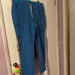Figs Women's Drawstring Joggers in Teal Blue